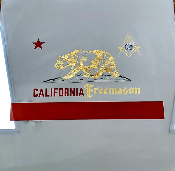 California Freemason Mirrored Sign