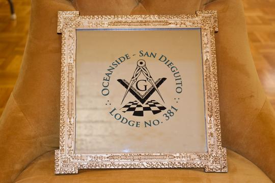 Oceanside San Dieguito #381 Lodge Mirror Sign