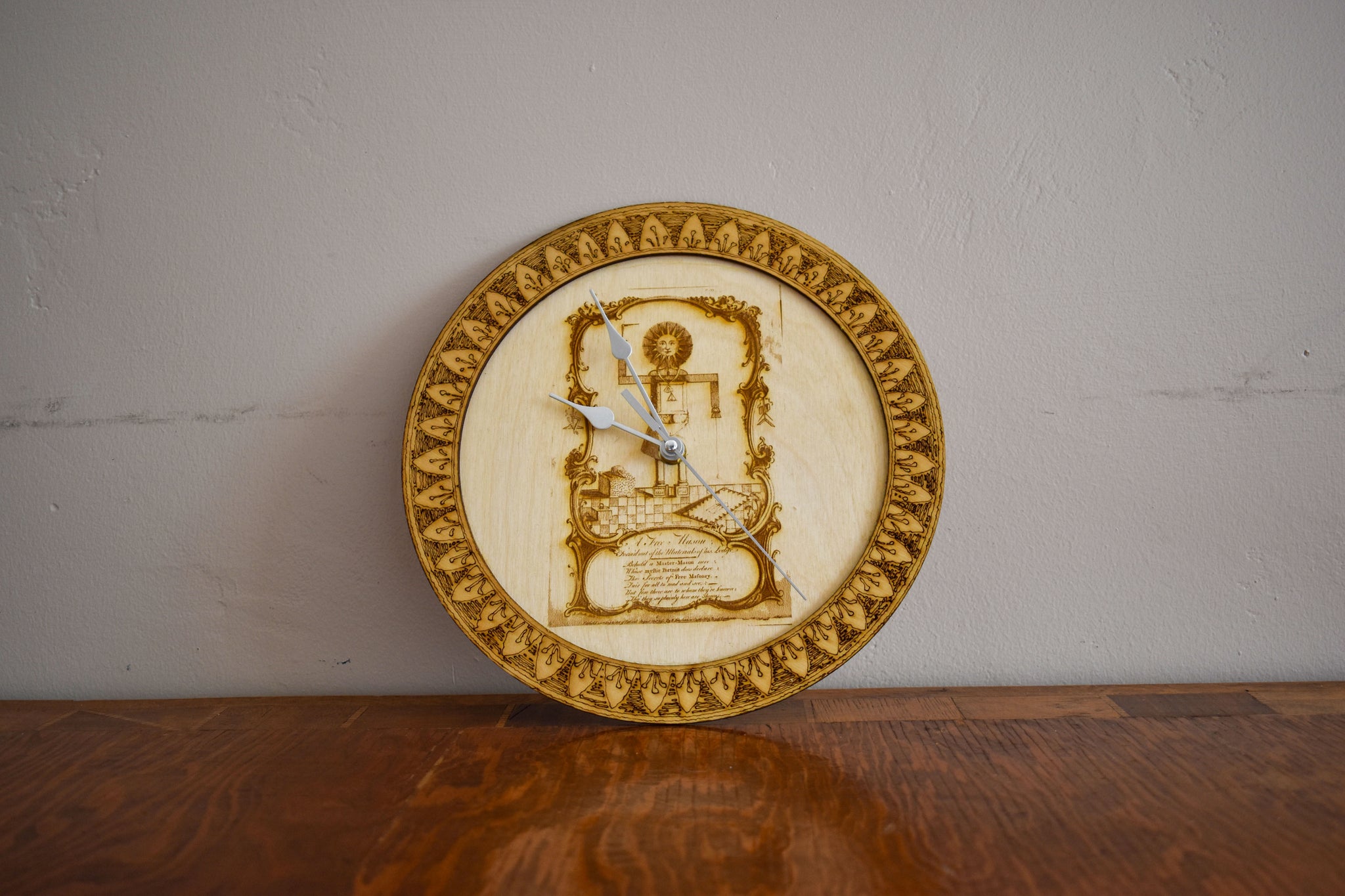 Behold a Master Mason  Masonic Clock